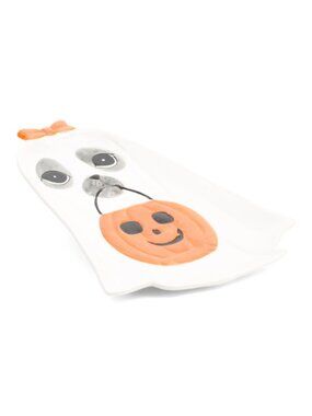 WITCH CRAFTERS 16in Dog Ghost Platter, NEW